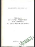 Prehľad právnych predpisov používaných vo vnútornom obchode - náhled