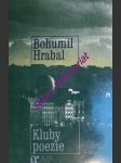 Kluby poezie - hrabal bohumil - náhled