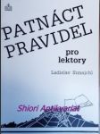 Patnáct pravidel pro lektory - simajchl ladislav - náhled