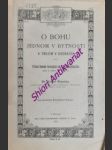 O bohu jednom v bytnosti a trojím v osobách - výklad summy theologické sv. tomáše aquinského ( pars i. quaest i.- xliii. ) - šimanko václav - náhled