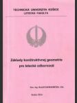 Základy konštruktívnej geometrie pre letecké odbornosti - náhled