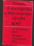 Protokoly Ustavujícího a Slučovacího sjezdu KSČ - náhled