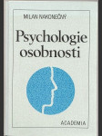 Psychologie osobnosti - náhled