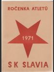 Ročenka atletů 1971 SK Slavia - náhled