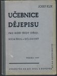 Učebnice dějepisu pro nižší tříd středních škol II. - náhled