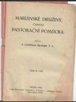 Mariánské družiny, časová pastorační pomůcka - náhled