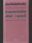 O motorickém dění v poezii - náhled