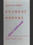 Znamení odporu - giordani igino - náhled