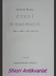 ČTENÍ O DALMÁCII - Cesty a studie z roku 1890-1912 - KUBA Ludvík - náhled