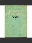 Judaica Bohemiae. Roč. 23 (XXIII), 1987, č. 1 [Terezín; terezínské ghetto; koncentrační tábor; literatura; židé; dějiny židů] - náhled