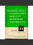 Sborník prací...roč.XXII/1973, filosofická fakulta Brněnské university, řada hudebněvědná H8 - náhled