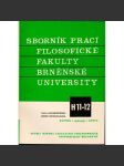 Sborník prací...roč.XXV-XXVI/1976-77, filosofická fakulta Brněnské university, řada hudebněvědná H11-12 - náhled