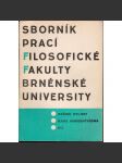 Sborník prací...roč. XVI/1967, filosofická fakulta Brněnské university, řada hudebněvědná H2 - náhled