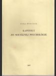 Kapitoly zo sociálnej psychológie - náhled