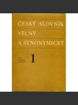 Český slovník věcný a synonymický I. - náhled