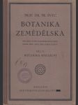 Botanika zemědělská - Botanika speciální - náhled