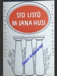 Sto listů m. j. husi - hus jan m. - náhled