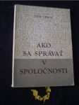 Ako sa správať v spoločnosti - náhled