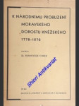 K národnímu probuzení moravského dorostu kněžského 1778 - 1870 - cinek františek - náhled