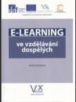 E-learning ve vzdělávaní dospelých - náhled