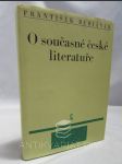 O současné české literatuře - náhled