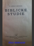 Biblické studie - konopásek jaroslav - náhled