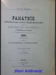 PAMÁTNÍK REFORMOVANÉ CÍRKVE ČESKOMORAVSKÉ obsahující popsání všech sborů evanjelických H.V. v Čechách a na Moravě v jubilejním roce 1881 stávajících - náhled