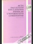 Acta facultatis educationis physicae UC - Publicatio XIV. - náhled