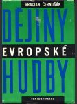 Dějiny evropské hudby černušák gracian - náhled