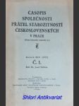 Časopis společnosti přátel starožitností československých v praze - ročník xlv - číslo 1 - kolektiv autorů - náhled