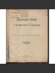 Seznam míst v Království českém (1913) [Čechy - města a obce, lexikon, seznam obcí] - náhled