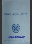 Paměti města letovic - svazek 1 - janoušek emanuel - náhled