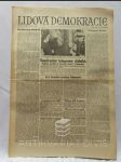 Lidová demokracie 24. 11. 1963, ročník XIX, číslo 281: Soustrastné telegramy státníků - President republiky A. Novotný k úmrtí J. F. Kennedyho - náhled