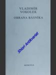 Obrana básníka ( eseje ) - vokolek vladimír - náhled