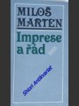 Imprese a řád - marten miloš - náhled