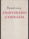 Pamätnica Znievskeho gymnázia - náhled