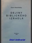 Dejiny biblického izraela - nandrásky karol - náhled