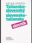 Taliansko - slovenský a slovensko - taliansky slovník - náhled