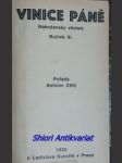 VINICE PÁNĚ - Náboženský věstník - ročník III. - Kolektiv autorů - náhled