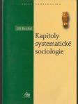 Kapitoly systematické sociologie - náhled