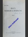 Řeči nedělní a sváteční - svazek iii - žák emanuel - náhled