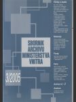 Sborník Archivu Ministerstva vnitra 3/2005 - náhled