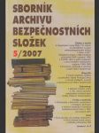 Sborník Archivu bezpečnostních složek 5/2007 - náhled