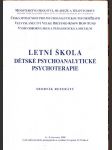 Letní škola dětské psychoanalytické psychoterapie - náhled