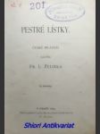 Pestré lístky - zelinka františek l. - náhled