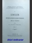 Statuta metropolitanae ecclesiae pragensis anno 1350 conscripta - podlaha antonín - náhled