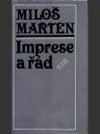 Imprese a řád marten miloš - náhled