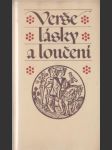 Verše lásky a loučení: Katalánská milostná poezie 14. a 15. století - náhled