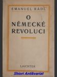 O německé revoluci - rádl emanuel - náhled