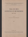 Věstník královské české společnosti nauk; ročník 1939 - Mag. Io. Hus - Sermones in Bethlehem 1410-1411 - náhled